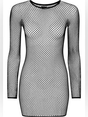 Nicole Fishnet Bodycon Dress